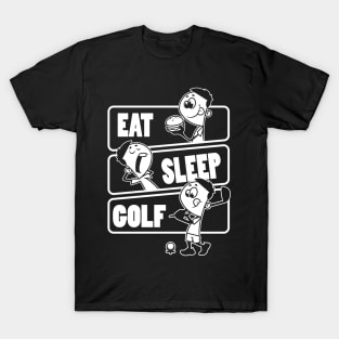 Eat Sleep Golf - Golf players gift print T-Shirt